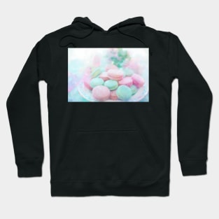 Pink & Mint Macarons Impressionist Painting Hoodie